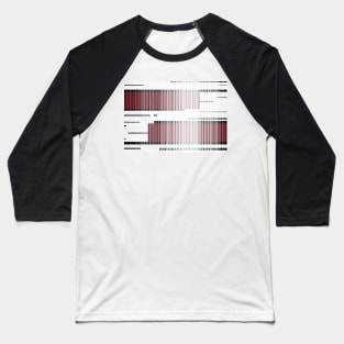 Red Abstract Interrupted #holidays #seasons #festive #design #kirovair #minimalism Baseball T-Shirt